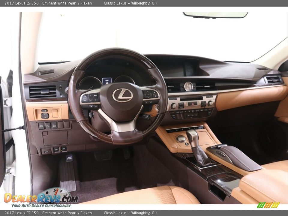 2017 Lexus ES 350 Eminent White Pearl / Flaxen Photo #6