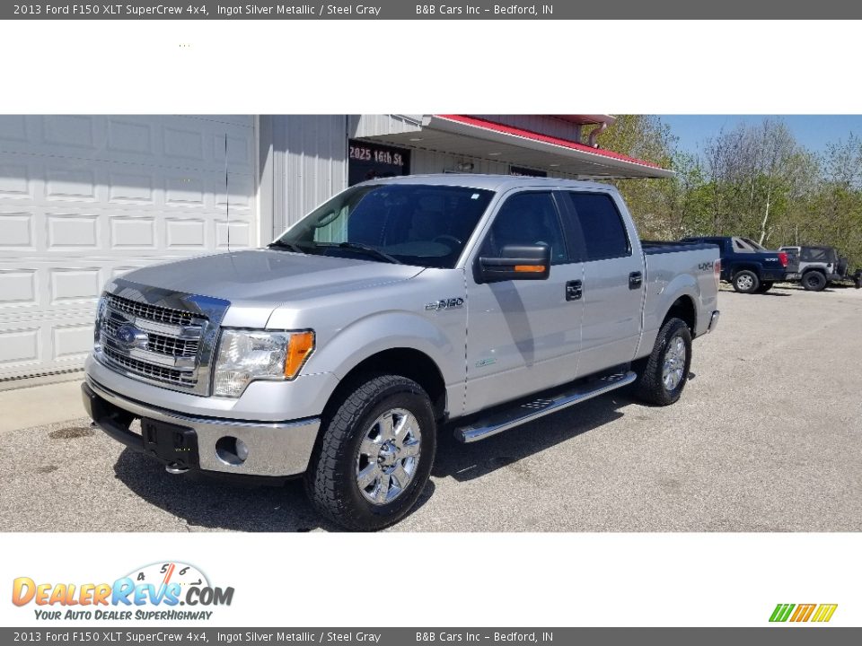 2013 Ford F150 XLT SuperCrew 4x4 Ingot Silver Metallic / Steel Gray Photo #25