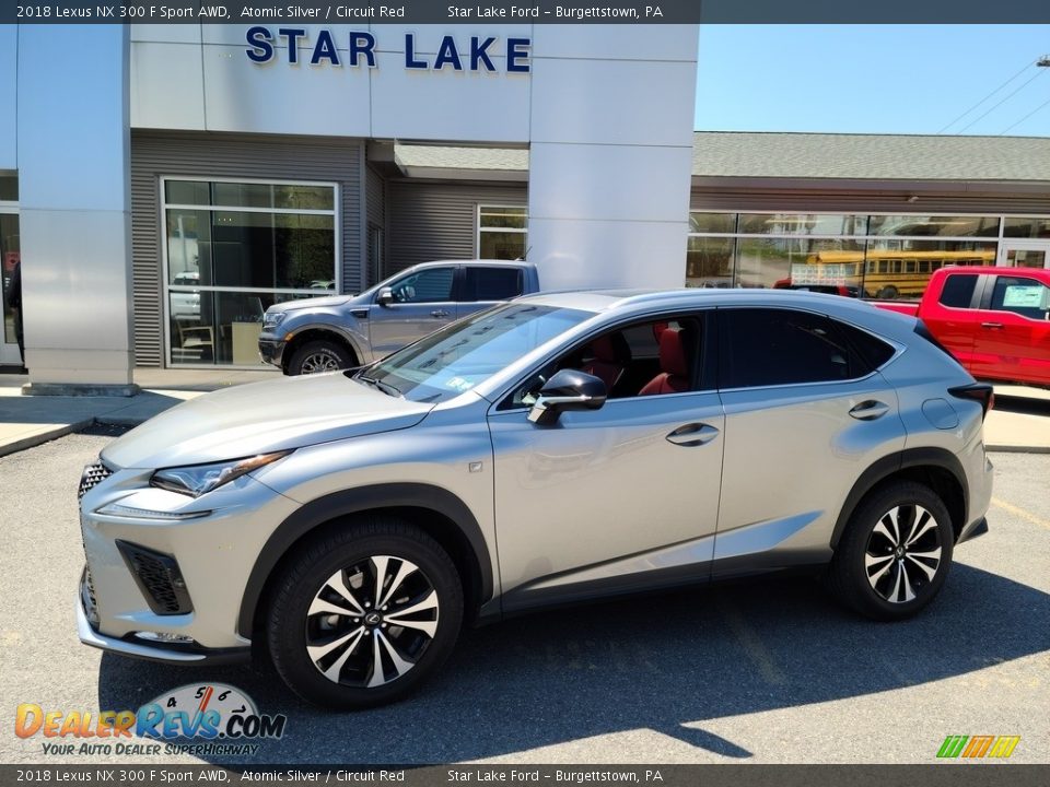 2018 Lexus NX 300 F Sport AWD Atomic Silver / Circuit Red Photo #1