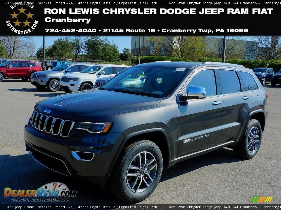 2021 Jeep Grand Cherokee Limited 4x4 Granite Crystal Metallic / Light Frost Beige/Black Photo #1