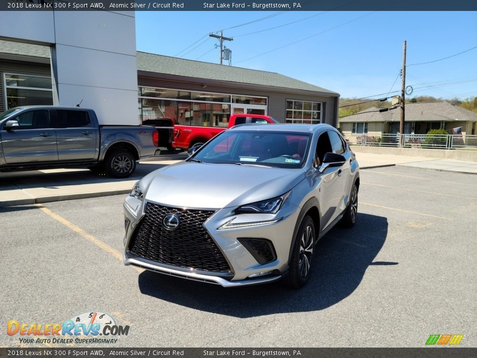 2018 Lexus NX 300 F Sport AWD Atomic Silver / Circuit Red Photo #2