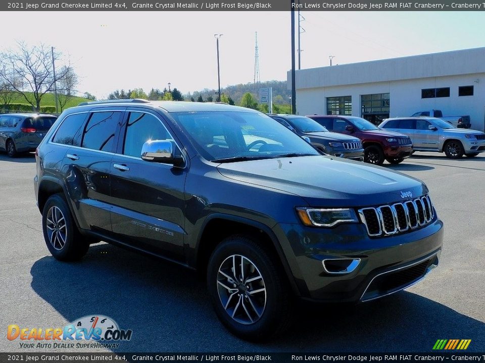 2021 Jeep Grand Cherokee Limited 4x4 Granite Crystal Metallic / Light Frost Beige/Black Photo #3