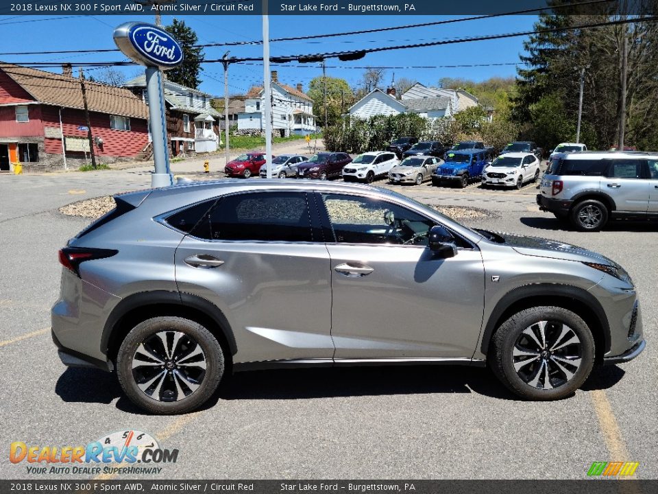 2018 Lexus NX 300 F Sport AWD Atomic Silver / Circuit Red Photo #4