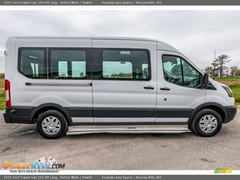 2015 Ford Transit Van 150 MR Long Oxford White / Pewter Photo #3