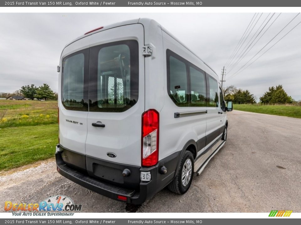 2015 Ford Transit Van 150 MR Long Oxford White / Pewter Photo #4