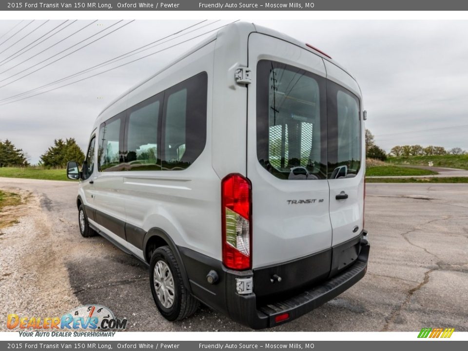 2015 Ford Transit Van 150 MR Long Oxford White / Pewter Photo #6