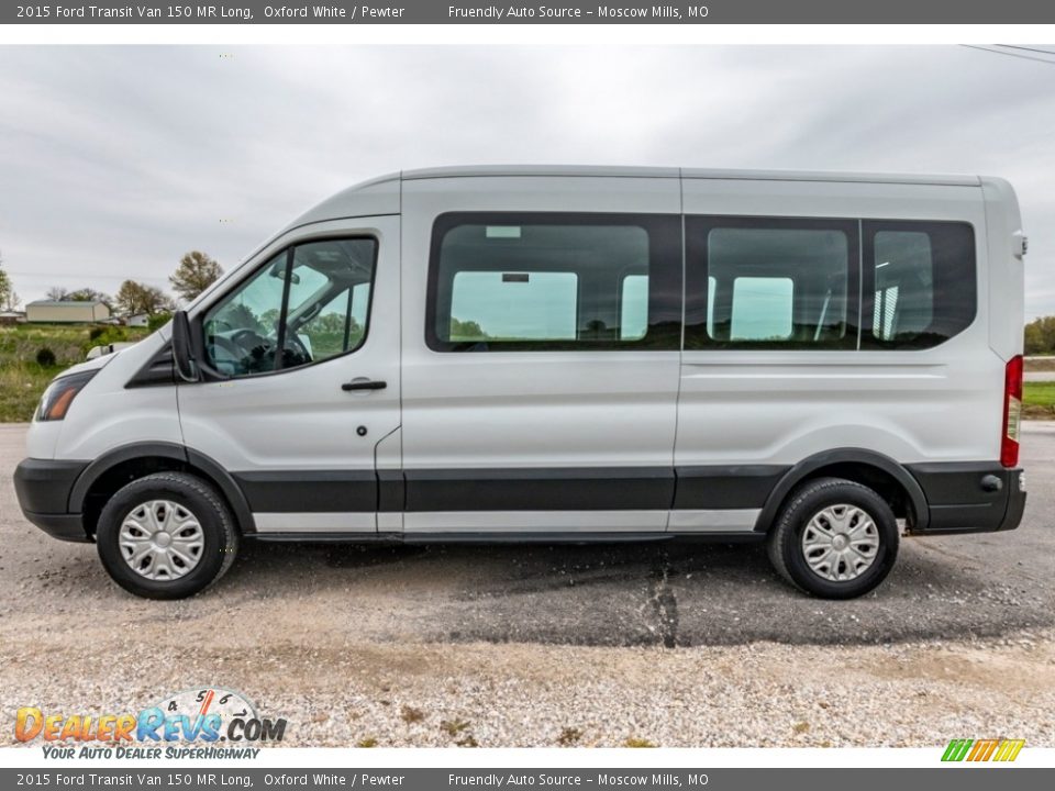 2015 Ford Transit Van 150 MR Long Oxford White / Pewter Photo #7