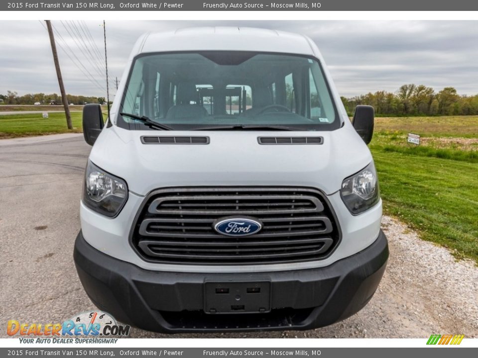 2015 Ford Transit Van 150 MR Long Oxford White / Pewter Photo #9