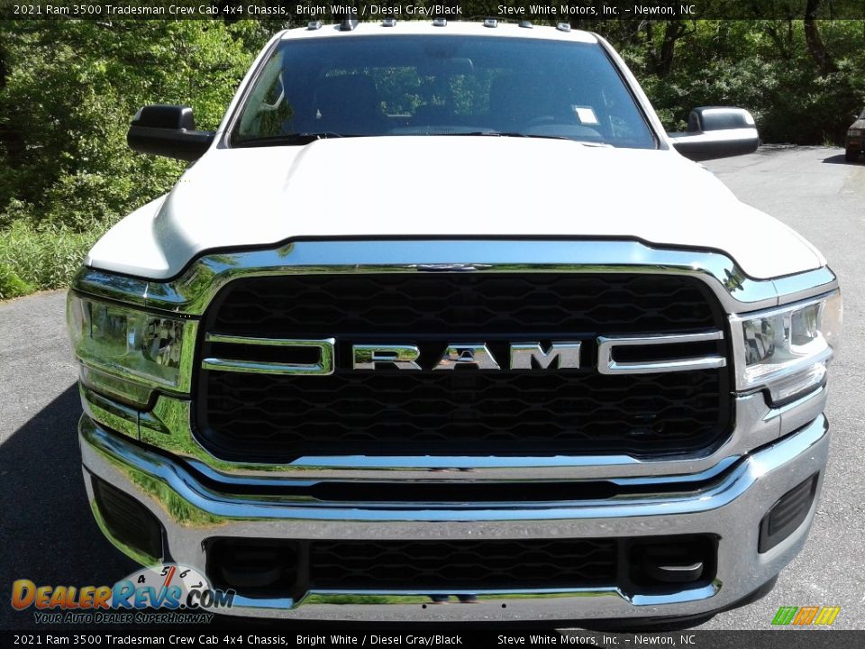 2021 Ram 3500 Tradesman Crew Cab 4x4 Chassis Bright White / Diesel Gray/Black Photo #3