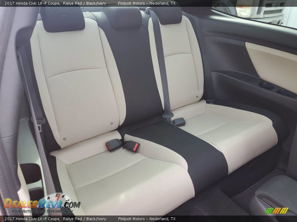 Rear Seat of 2017 Honda Civic LX-P Coupe Photo #28