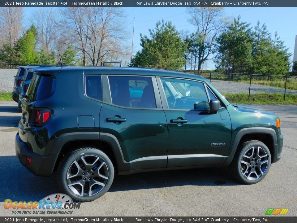 2021 Jeep Renegade Jeepster 4x4 TechnoGreen Metallic / Black Photo #4