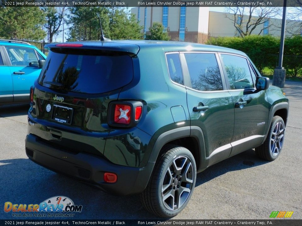 2021 Jeep Renegade Jeepster 4x4 TechnoGreen Metallic / Black Photo #5