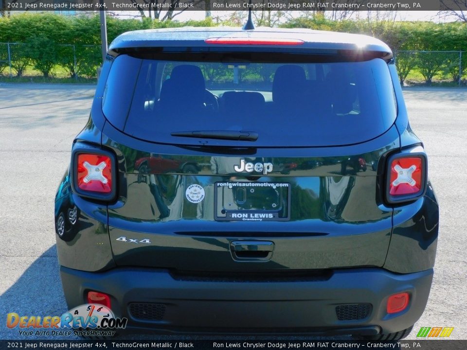 2021 Jeep Renegade Jeepster 4x4 TechnoGreen Metallic / Black Photo #6