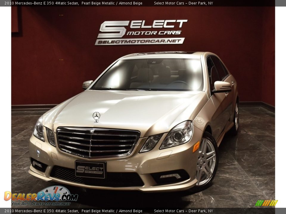 2010 Mercedes-Benz E 350 4Matic Sedan Pearl Beige Metallic / Almond Beige Photo #1