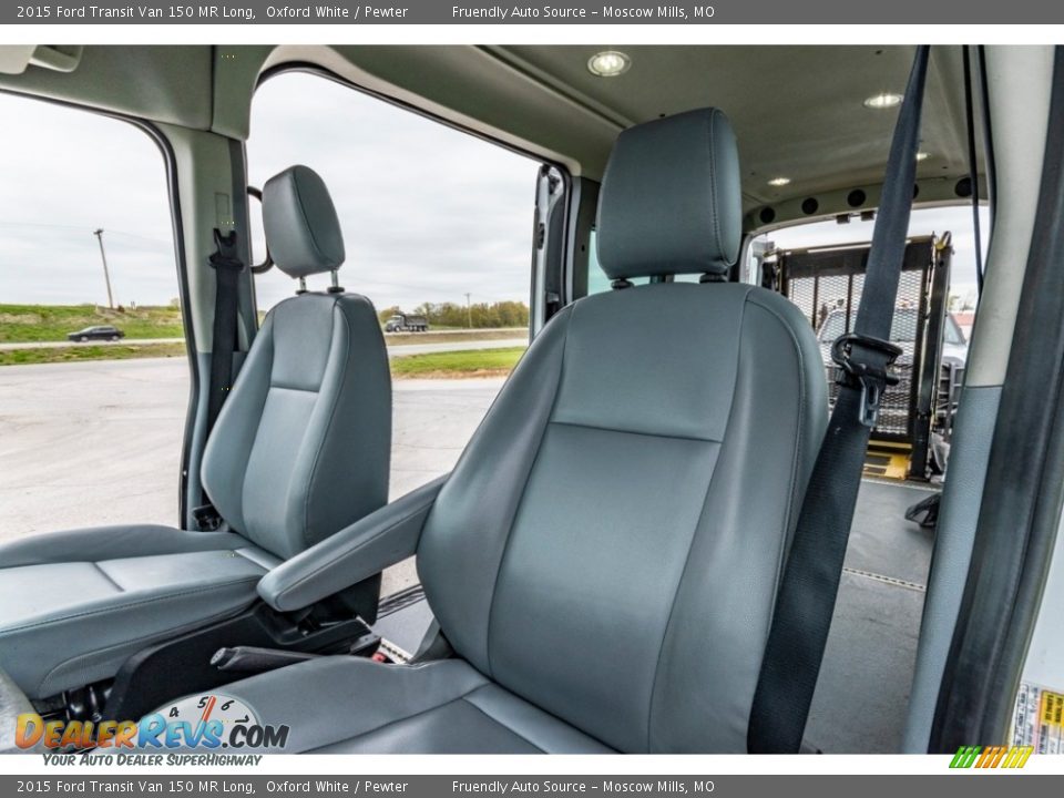 2015 Ford Transit Van 150 MR Long Oxford White / Pewter Photo #21
