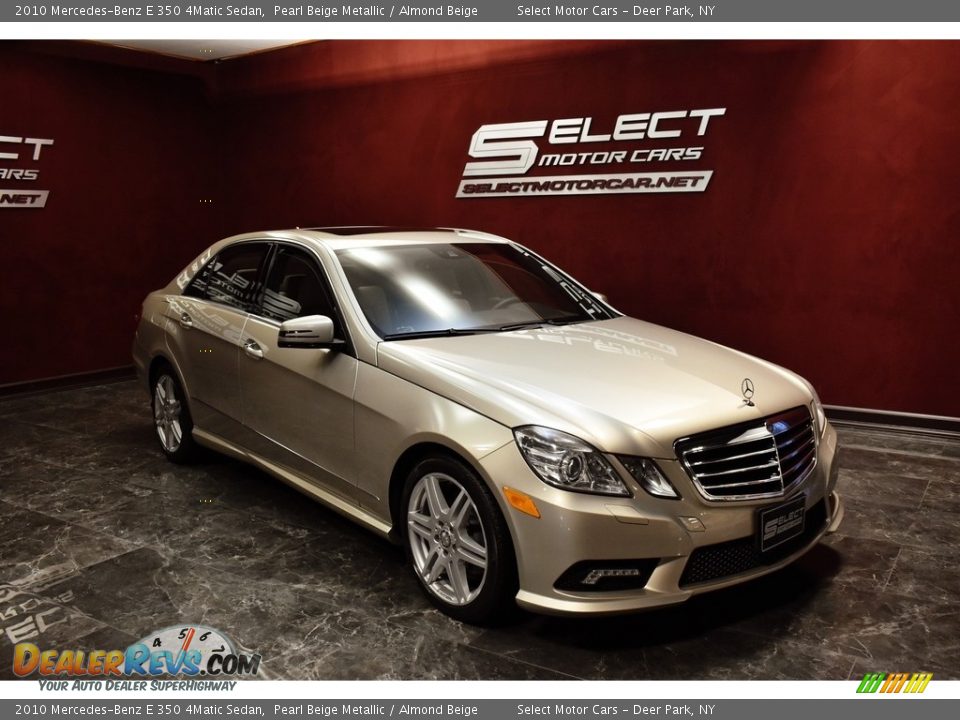 2010 Mercedes-Benz E 350 4Matic Sedan Pearl Beige Metallic / Almond Beige Photo #3