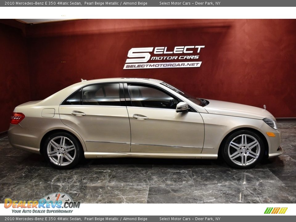 2010 Mercedes-Benz E 350 4Matic Sedan Pearl Beige Metallic / Almond Beige Photo #4