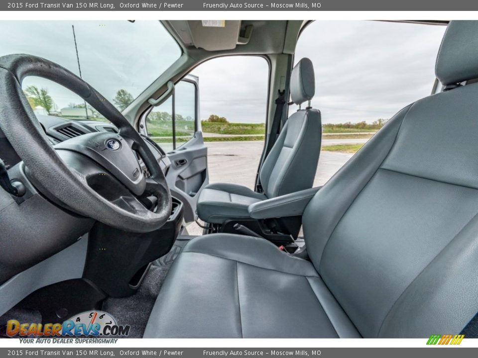 2015 Ford Transit Van 150 MR Long Oxford White / Pewter Photo #22