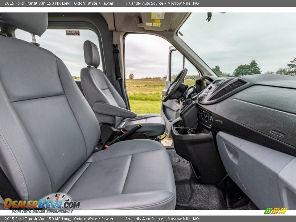 2015 Ford Transit Van 150 MR Long Oxford White / Pewter Photo #30