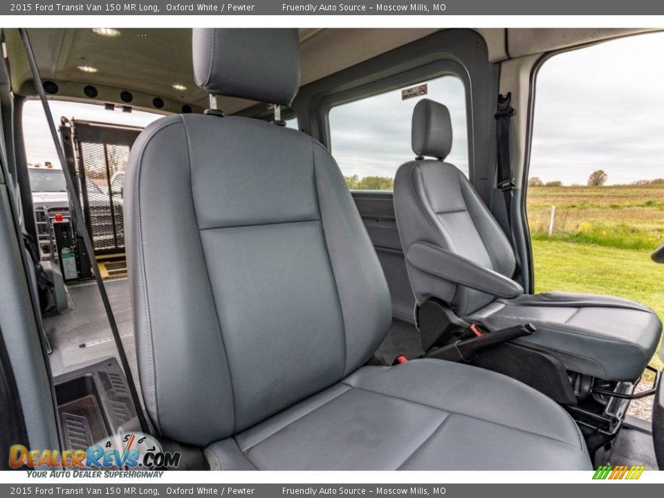 2015 Ford Transit Van 150 MR Long Oxford White / Pewter Photo #31