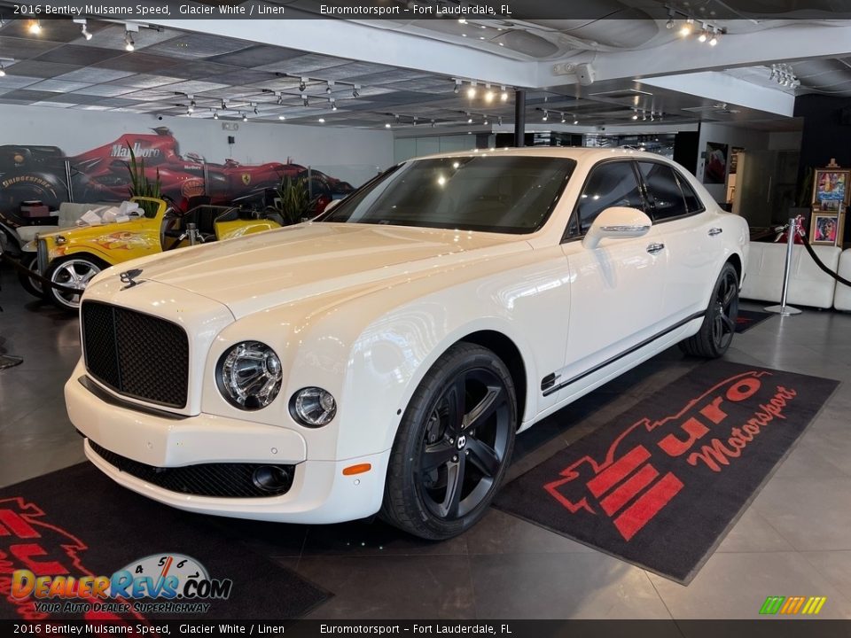 2016 Bentley Mulsanne Speed Glacier White / Linen Photo #1
