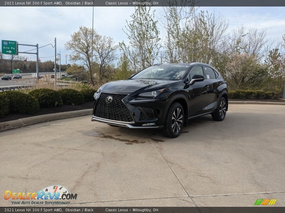 2021 Lexus NX 300 F Sport AWD Obsidian / Black Photo #1