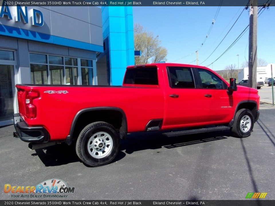 2020 Chevrolet Silverado 3500HD Work Truck Crew Cab 4x4 Red Hot / Jet Black Photo #3