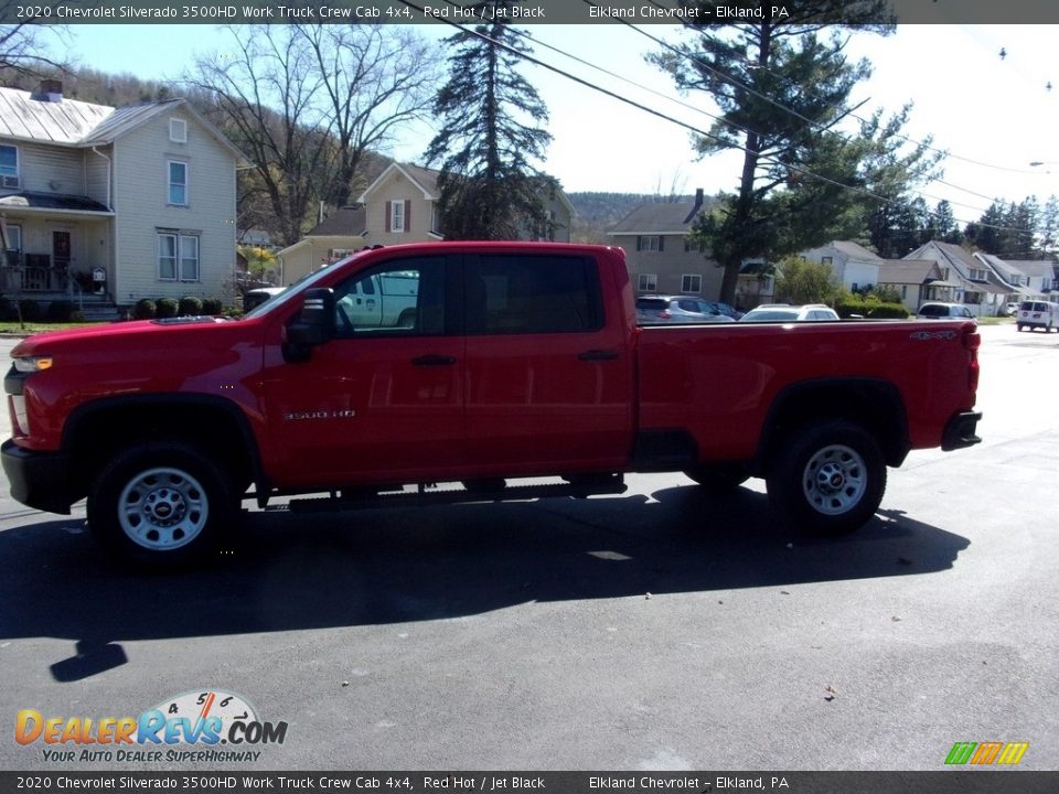 2020 Chevrolet Silverado 3500HD Work Truck Crew Cab 4x4 Red Hot / Jet Black Photo #5