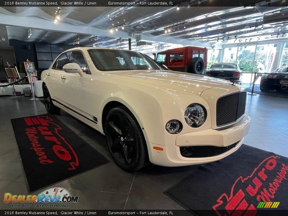 2016 Bentley Mulsanne Speed Glacier White / Linen Photo #14