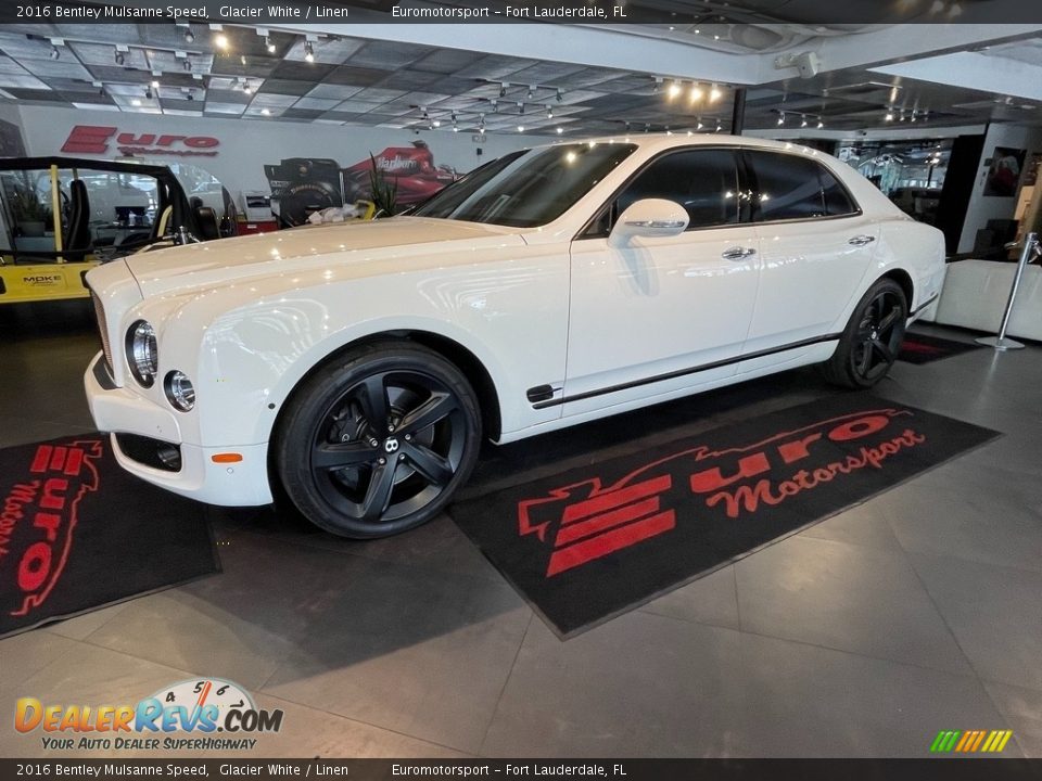 2016 Bentley Mulsanne Speed Glacier White / Linen Photo #16