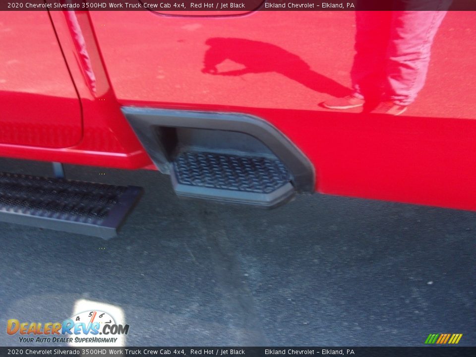 2020 Chevrolet Silverado 3500HD Work Truck Crew Cab 4x4 Red Hot / Jet Black Photo #12