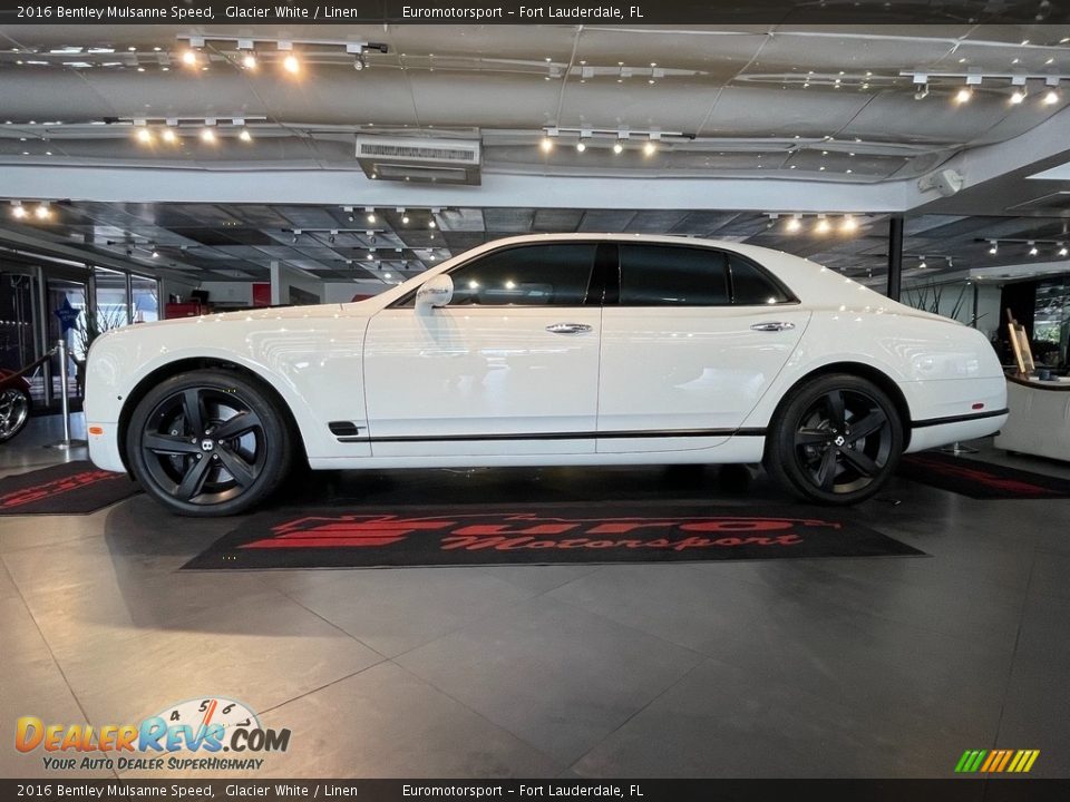 2016 Bentley Mulsanne Speed Glacier White / Linen Photo #19