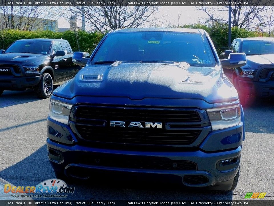 2021 Ram 1500 Laramie Crew Cab 4x4 Patriot Blue Pearl / Black Photo #2