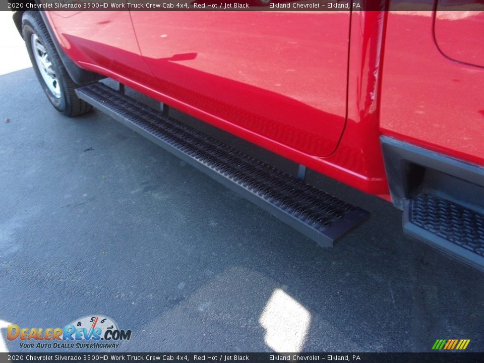 2020 Chevrolet Silverado 3500HD Work Truck Crew Cab 4x4 Red Hot / Jet Black Photo #13