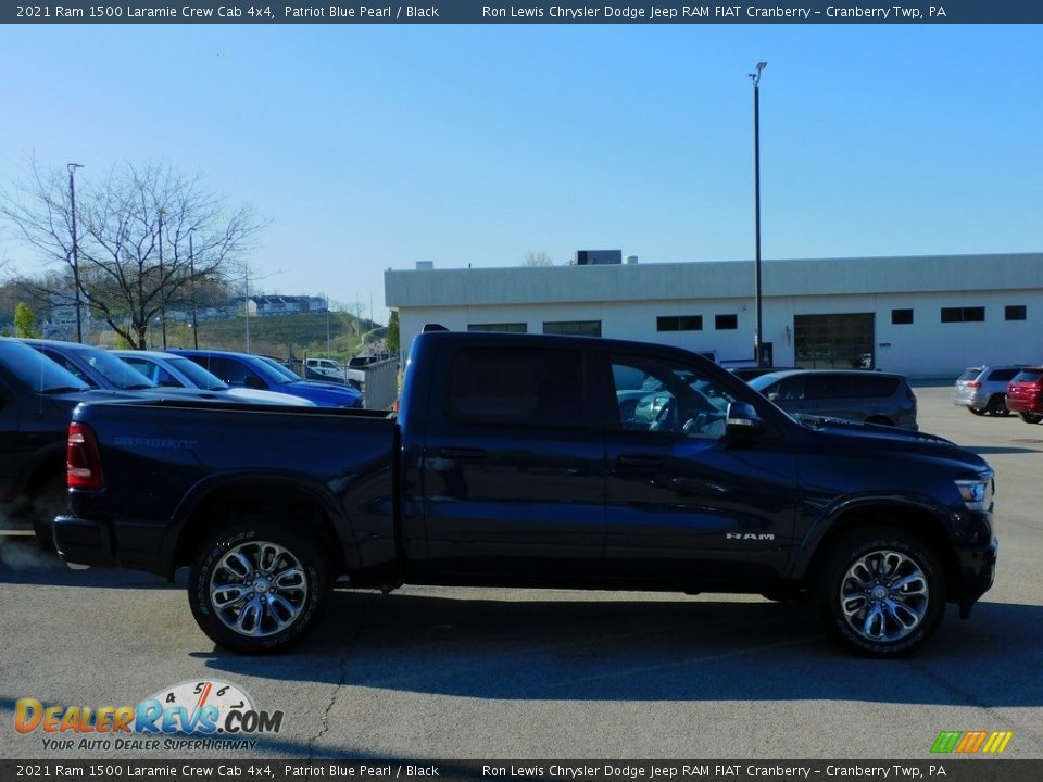 2021 Ram 1500 Laramie Crew Cab 4x4 Patriot Blue Pearl / Black Photo #4