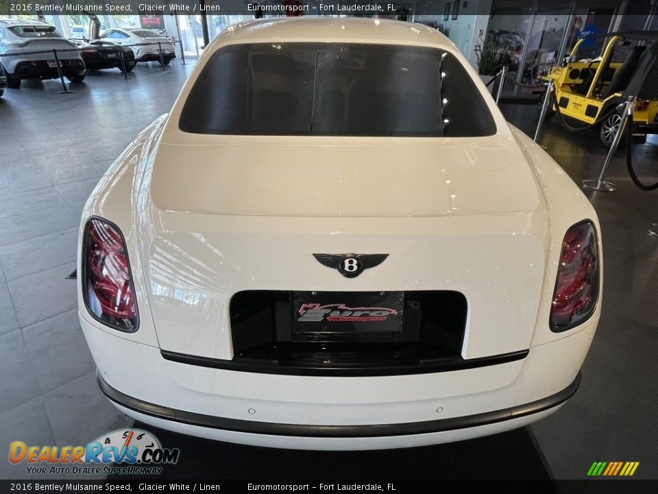 2016 Bentley Mulsanne Speed Glacier White / Linen Photo #23