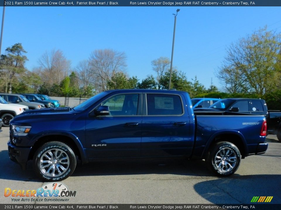 2021 Ram 1500 Laramie Crew Cab 4x4 Patriot Blue Pearl / Black Photo #9