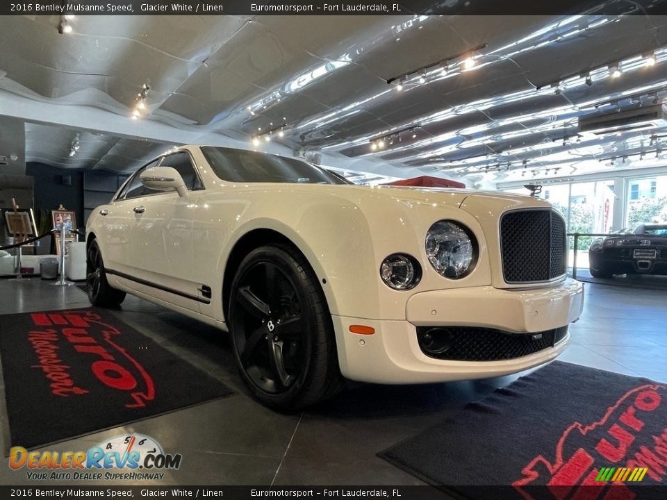2016 Bentley Mulsanne Speed Glacier White / Linen Photo #27