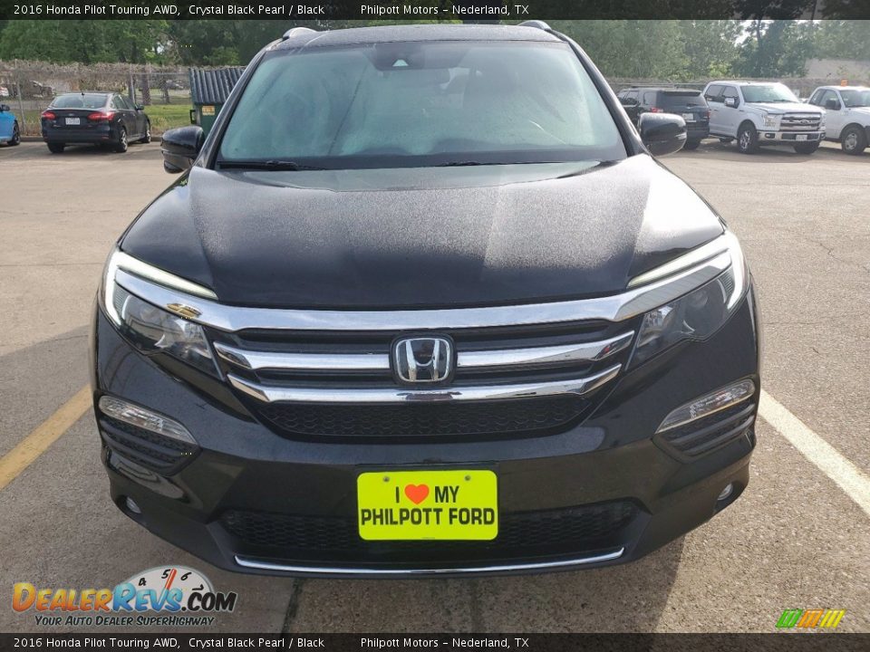 2016 Honda Pilot Touring AWD Crystal Black Pearl / Black Photo #9