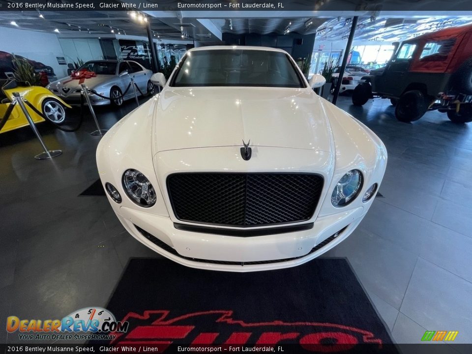 2016 Bentley Mulsanne Speed Glacier White / Linen Photo #32