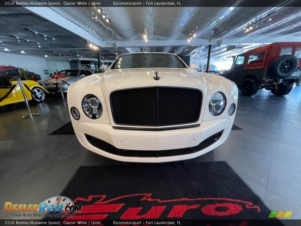 2016 Bentley Mulsanne Speed Glacier White / Linen Photo #33