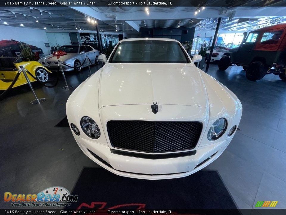 2016 Bentley Mulsanne Speed Glacier White / Linen Photo #35