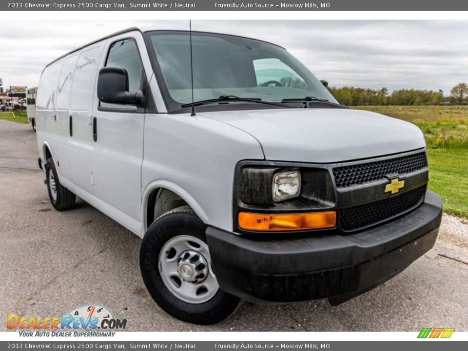 Summit White 2013 Chevrolet Express 2500 Cargo Van Photo #1