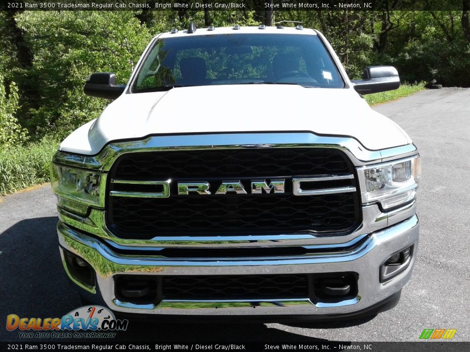 2021 Ram 3500 Tradesman Regular Cab Chassis Bright White / Diesel Gray/Black Photo #3