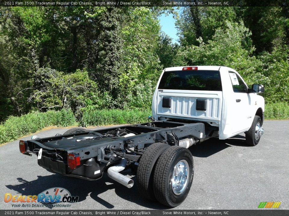 2021 Ram 3500 Tradesman Regular Cab Chassis Bright White / Diesel Gray/Black Photo #6