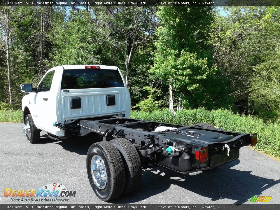 2021 Ram 3500 Tradesman Regular Cab Chassis Bright White / Diesel Gray/Black Photo #8