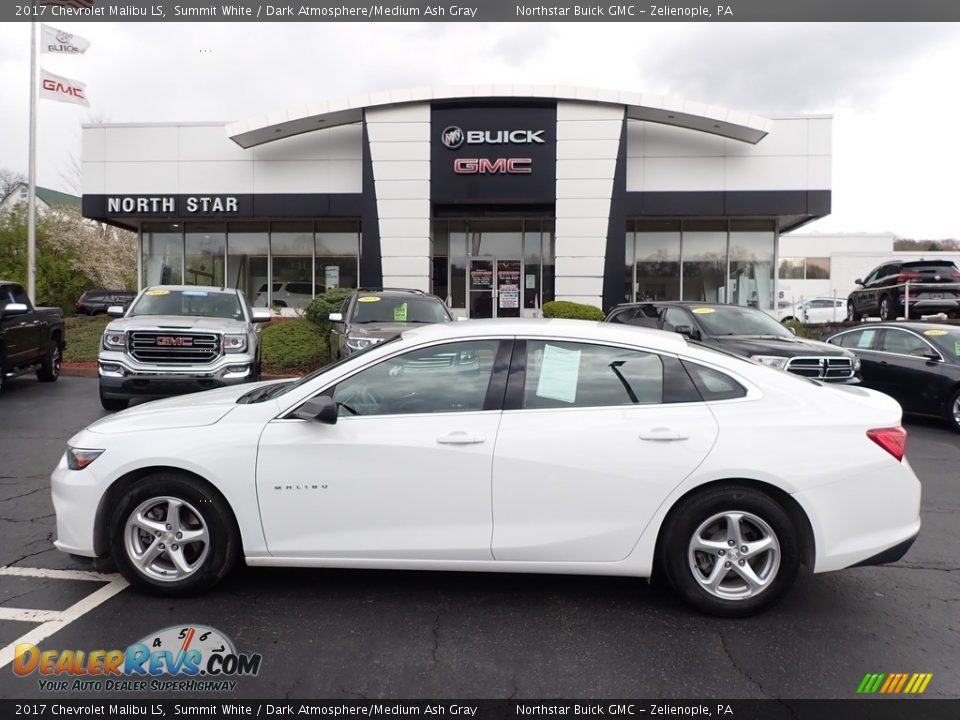 2017 Chevrolet Malibu LS Summit White / Dark Atmosphere/Medium Ash Gray Photo #13