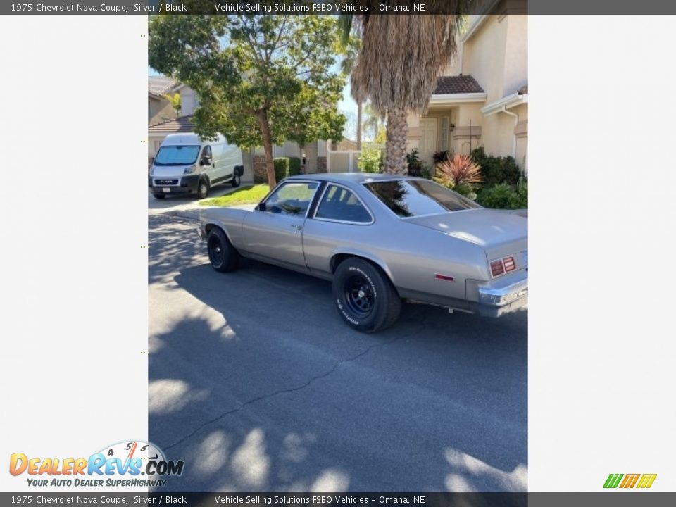 1975 Chevrolet Nova Coupe Silver / Black Photo #7