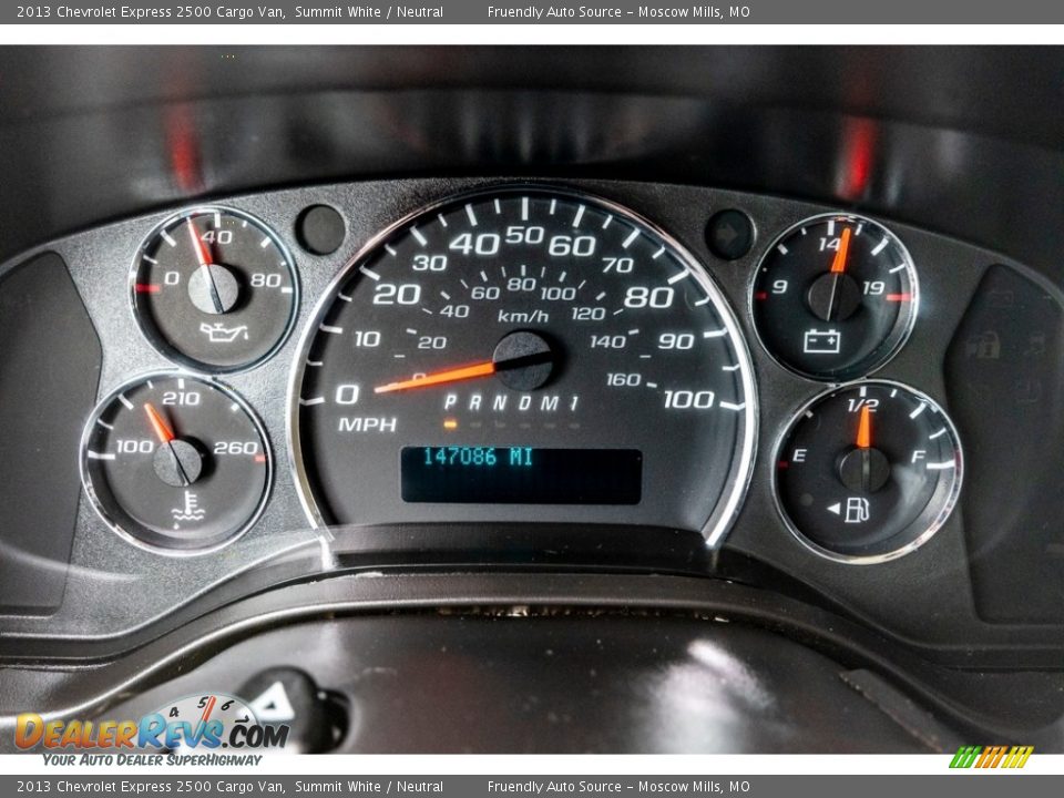 2013 Chevrolet Express 2500 Cargo Van Gauges Photo #35