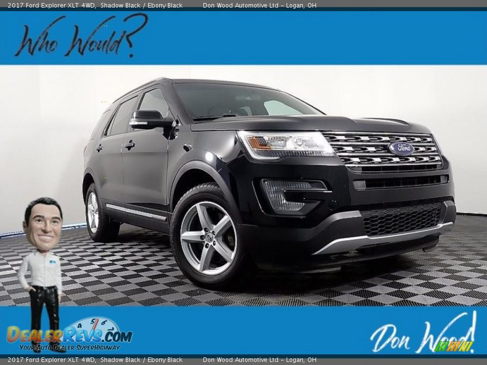 2017 Ford Explorer XLT 4WD Shadow Black / Ebony Black Photo #1
